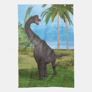 Langnek Dinosaurus Jungle Avontuur Theedoek