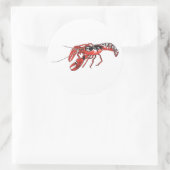 langoest ronde sticker (Tas)