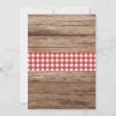 Langoesten Kook Rustiek Hout Pas getrouwd Verlovin Kaart (Achterkant)