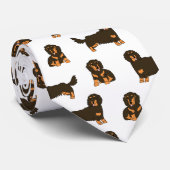 Langoharige Dachshund Stropdas (Opgerold)