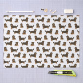 Langoharige Dachshund Tissuepapier (Craft)