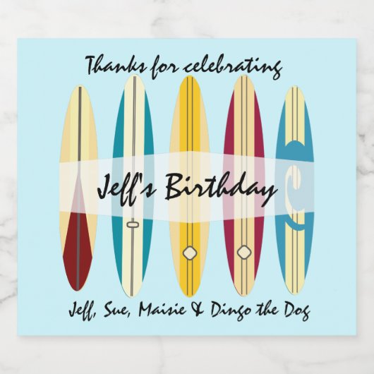  langplanken bier etiket (Enkel label)