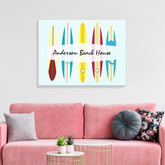 langplanken canvas afdruk (Insitu (Woonkamer))