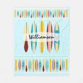 langplanken fleece deken (Voorkant)