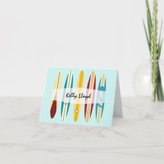 langplanken notitiekaartje (Voorkant)