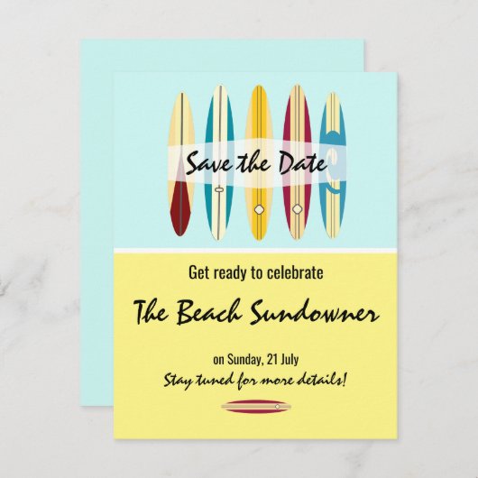  langplanken save the date (Voorkant / Achterkant)