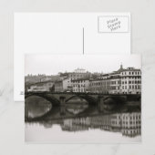 Langs de Arno in Florence, Italië Briefkaart (Voorkant / Achterkant)