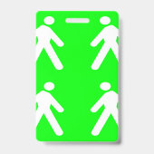 Langs de groene kant badge (Achterkant)