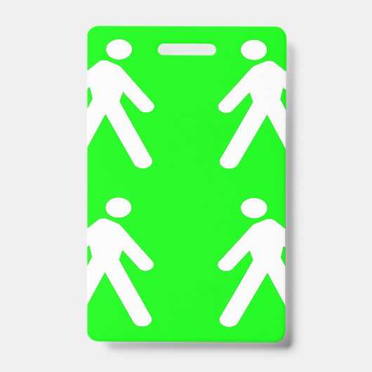 Langs de groene kant badge (Voorkant)