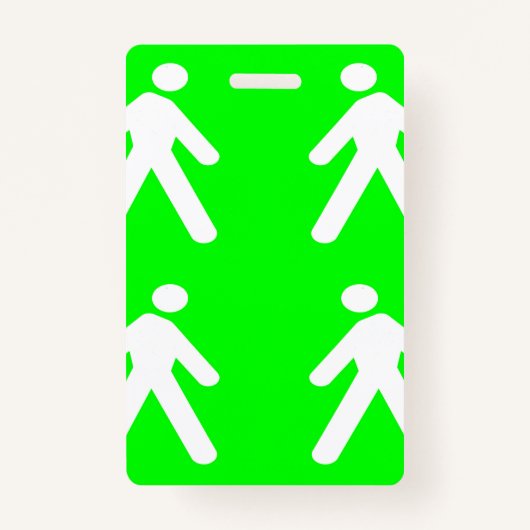 Langs de groene kant badge (Voorkant)