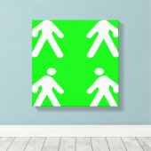 Langs de groene kant canvas afdruk (Insitu (Houten vloer))