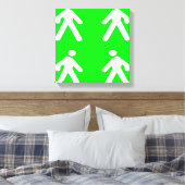 Langs de groene kant canvas afdruk (Insitu (Slaapkamer))