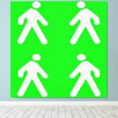 Langs de groene kant canvas afdruk (Insitu (Houten vloer))