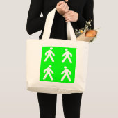 Langs de groene kant grote tote bag (Voorkant (product))