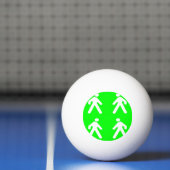 Langs de groene kant pingpongballen (Net)