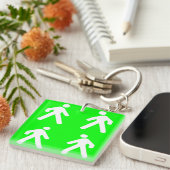 Langs de groene kant sleutelhanger (Voorkant Rechts)