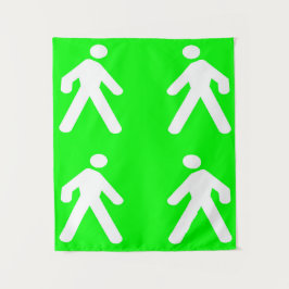 Langs de groene kant wandkleed