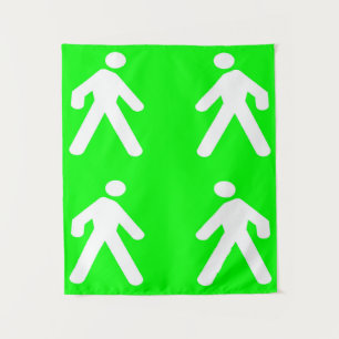 Langs de groene kant wandkleed