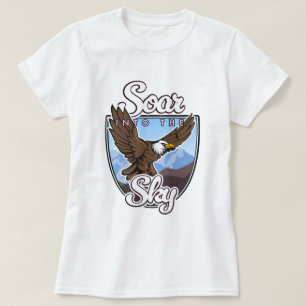 Langs de hemel stijgen logo t-shirt