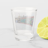 Langs de muur shot glas (Achterkant)