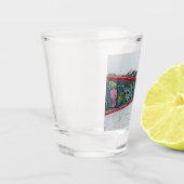 Langs de muur shot glas (Links)