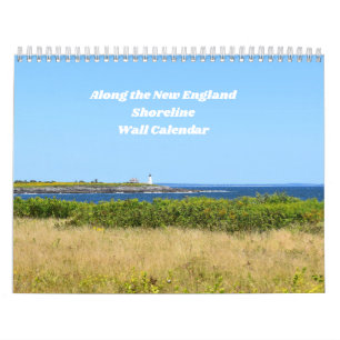 Langs de New England Shoreline Wall Agenda Kalender