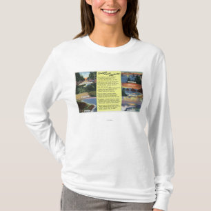 Langs de Oregon Coast Highway met een gedicht T-shirt