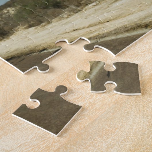 Langs de rechte weg door het Mexicaanse landschap  Legpuzzel (Zijkant)