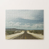 Langs de rechte weg door het Mexicaanse landschap  Legpuzzel (Horizontaal)