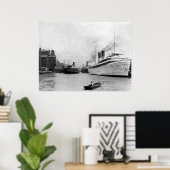 Langs de rivier, Buffalo, N.Y.: 1905 Poster (Thuiskantoor)