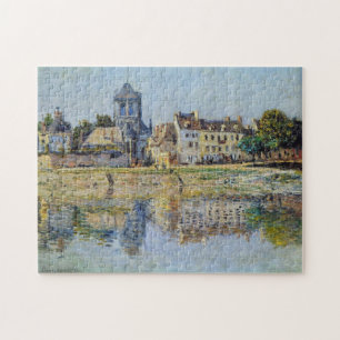 langs de rivier de Vernon Monet Fine Art Legpuzzel