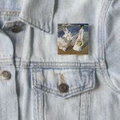 Langs de Seashore, 1909 Vierkante Button 5,1 Cm (In situ)