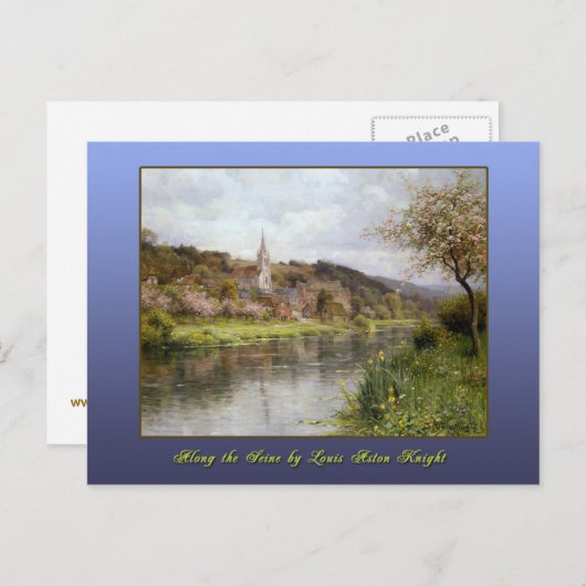 Langs de Seine door Louis Aston Knight Briefkaart (Voorkant / Achterkant)