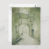 langs de straten briefkaart (Voorkant / Achterkant)