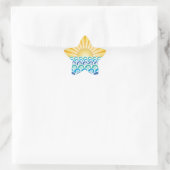 Langs de Waves Blue Star Sticker (Tas)
