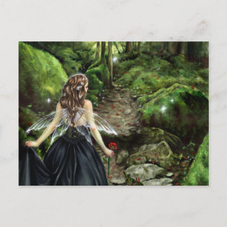 Langs het Briefkaart van de Weg van het Woud