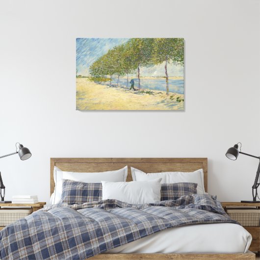 Langs het Seine Canvas (Insitu (Slaapkamer))