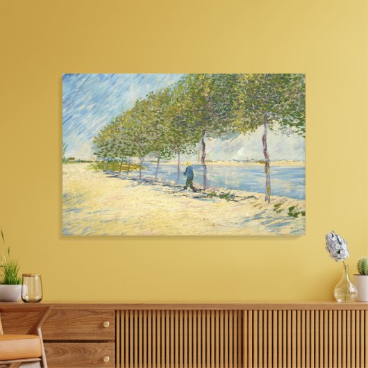 Langs het Seine Canvas (Insitu (Woonkamer))