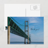 Langs Mackinac-brug Bedankt Ansichtkaart Briefkaart (Voorkant / Achterkant)