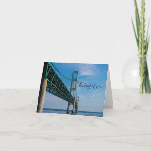 Langs Mackinac-brug Denk Aan Jou Kaart