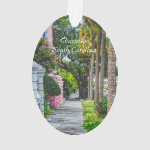 Langs Rainbow Row wandelen Ornament