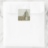 Langsdoorsnede van St. Peter's in Rome, Vierkante Sticker (Tas)