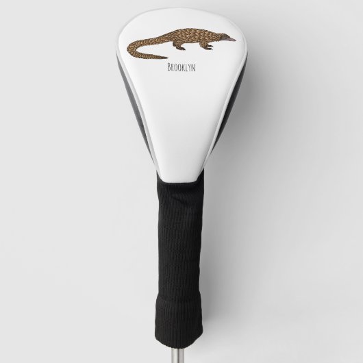 Langstaartpangoline cartoon golfheadcover (Voorkant)