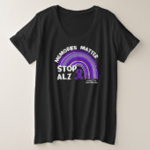 Langste dag Alzheimer 2024 dames plus T-shirt (Design voorkant)