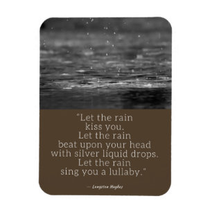 Langston Hughes Rain Quote Magneet