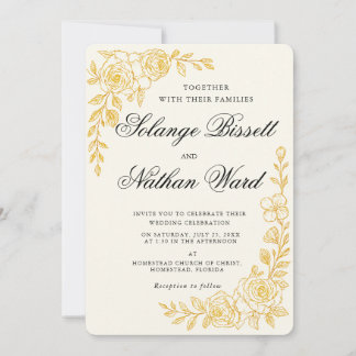 'Language of Love' All-in-One Wedding Invitation
