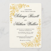 'Language of Love' All-in-One Wedding Invitation (Devant)
