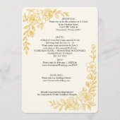 'Language of Love' All-in-One Wedding Invitation Kaart (Achterkant)