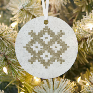  Languciai Baltische Patroon Metalen Ornament