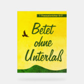 Langue Allemande Bible Verse Motivation (Recto)